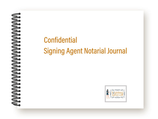 Confidential Signing Agent Girl Notarial Journal - 2024 Edition