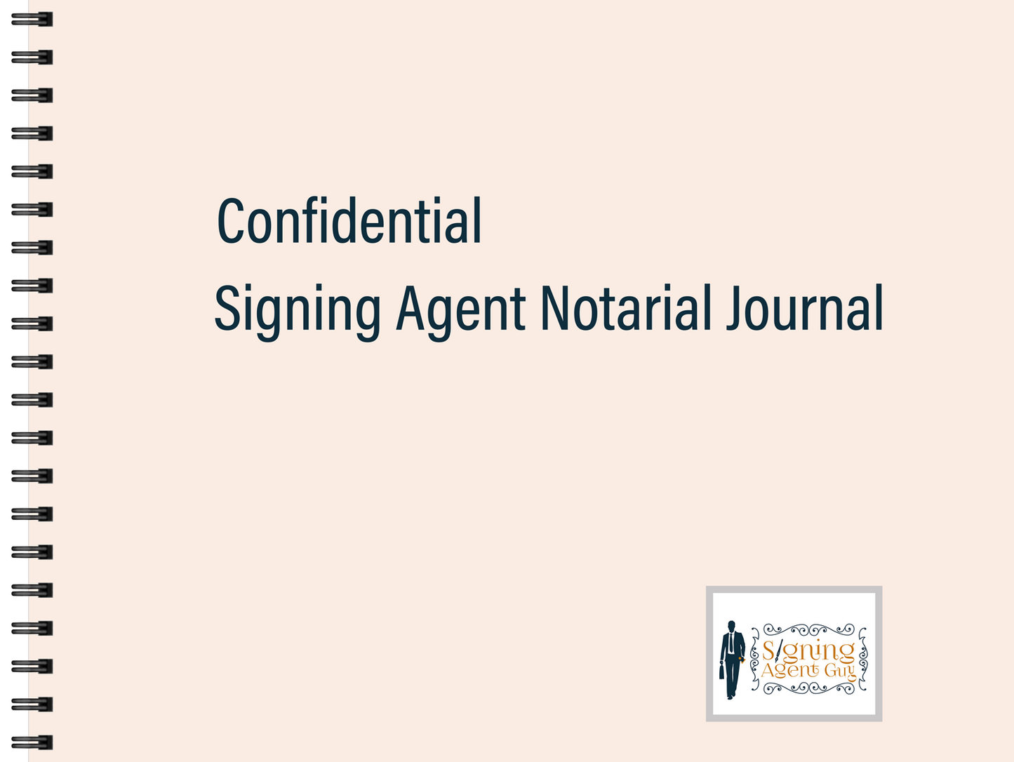 Confidential Signing Agent Guy Notarial Journal - 2020 Edition