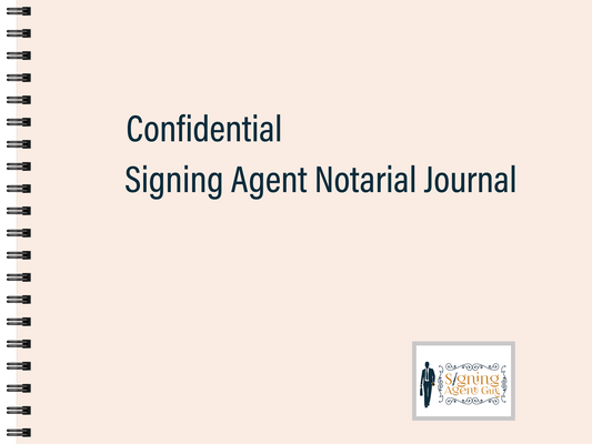 Confidential Signing Agent Guy Notarial Journal - 2020 Edition